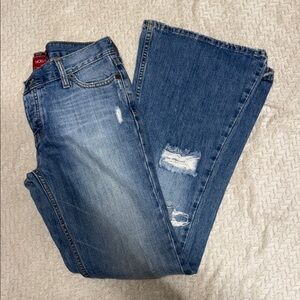 Hollister Women's Flare Jeans in Classic Blue